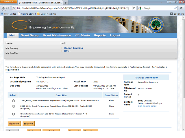 Screen image of this step