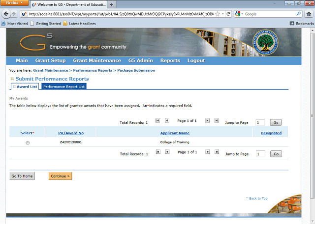 Screen image of this step