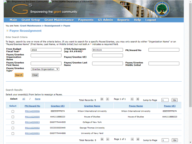 Screen image of this step