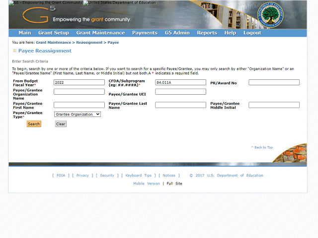 Screen image of this step