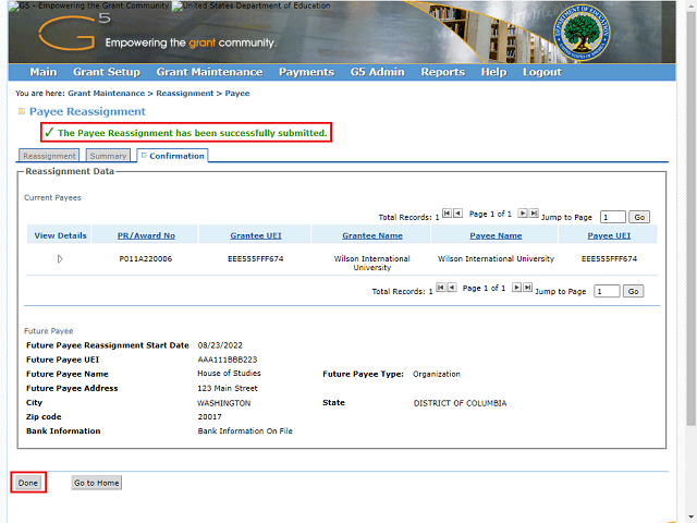 Screen image of this step