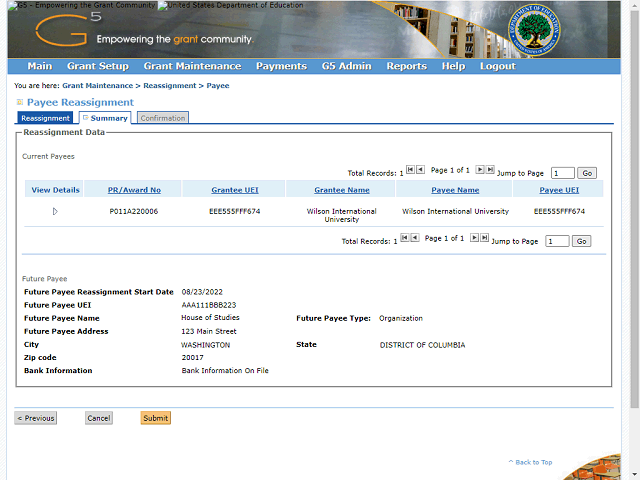 Screen image of this step