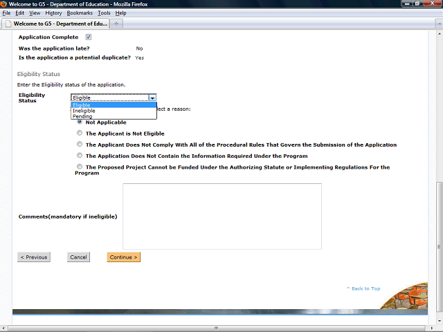 Screen image of this step
