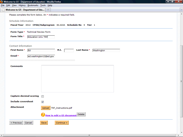 Screen image of this step