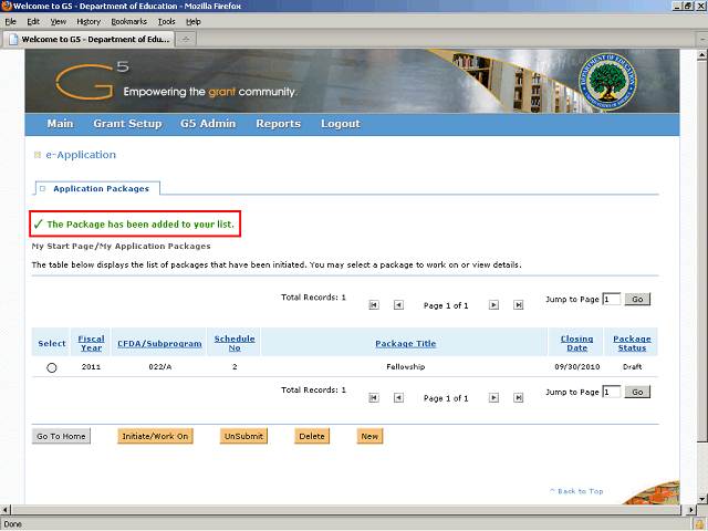 Screen image of this step