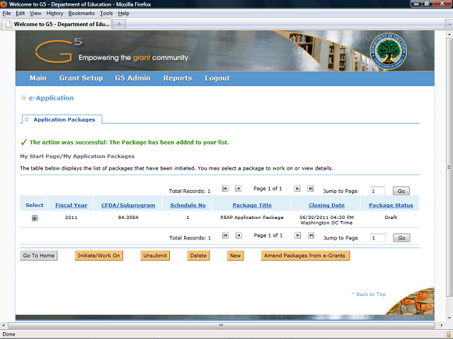 Screen image of this step