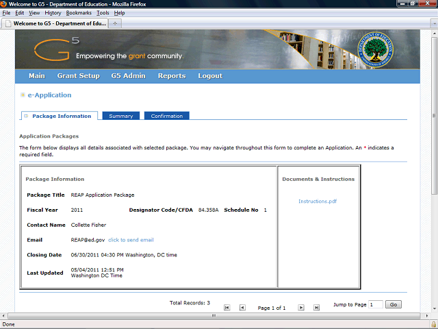 Screen image of this step