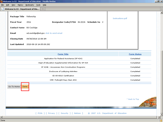 Screen image of this step