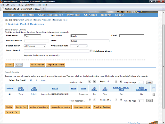 Screen image of this step