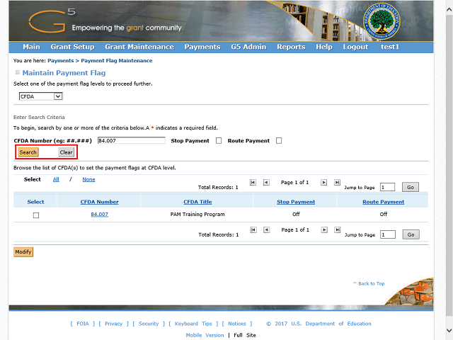 Screen image of this step