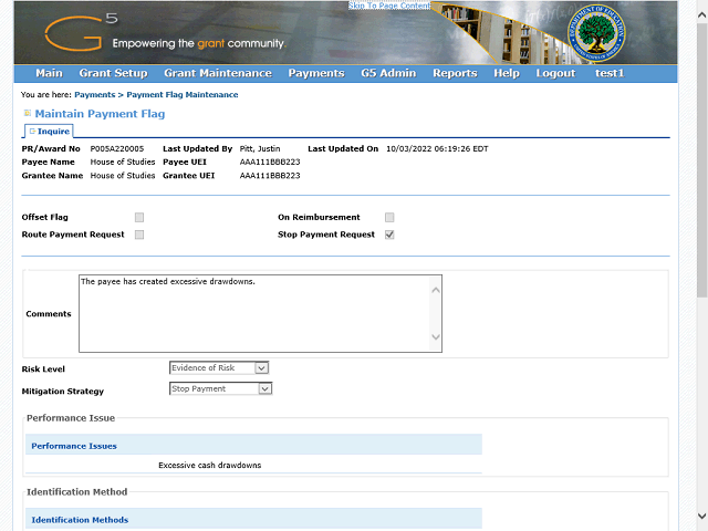 Screen image of this step
