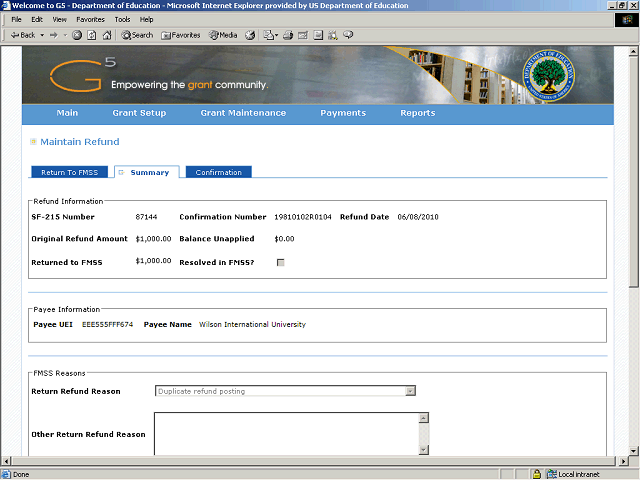 Screen image of this step