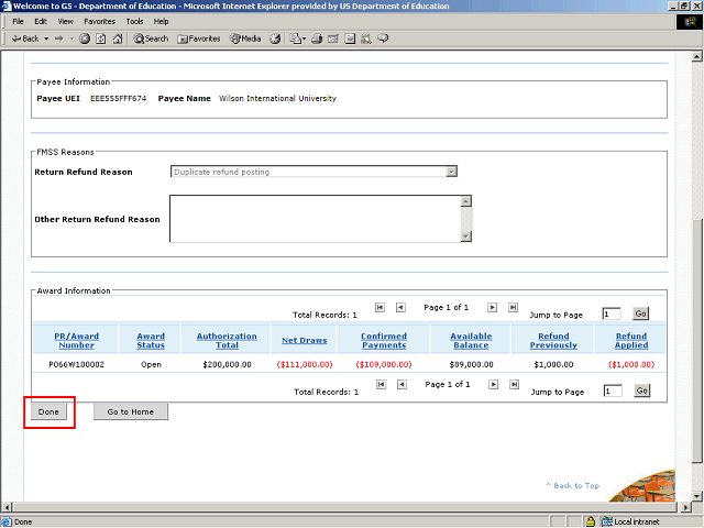 Screen image of this step