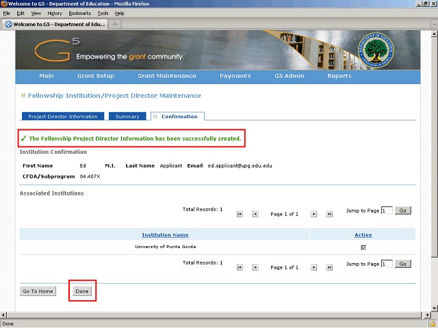 Screen image of this step