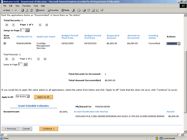 Screen image of this step