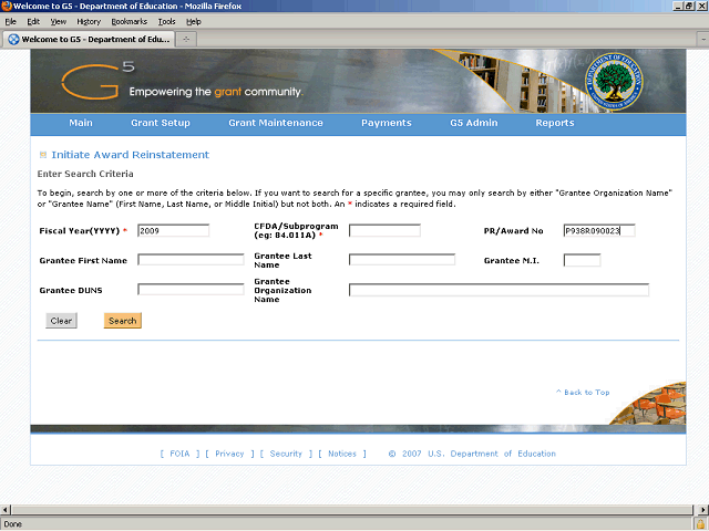 Screen image of this step