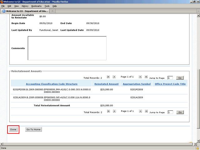 Screen image of this step