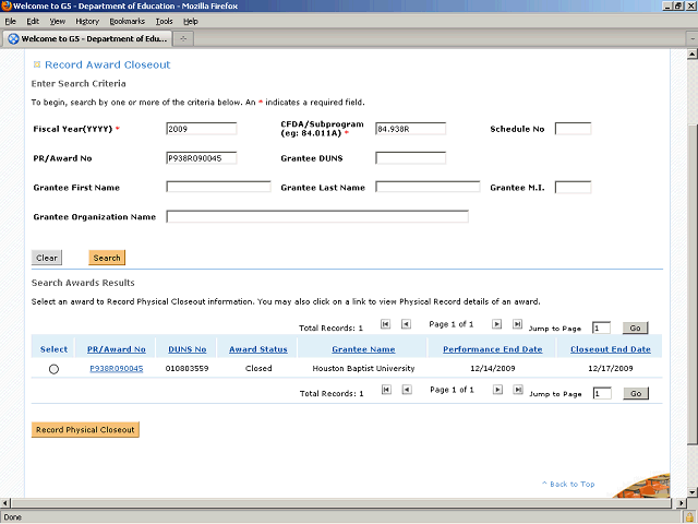 Screen image of this step