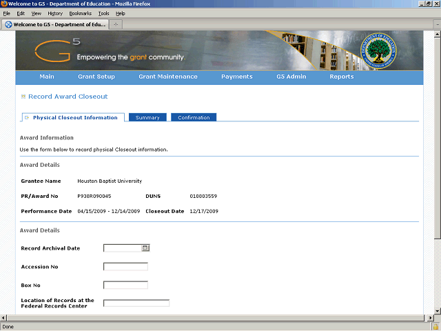 Screen image of this step