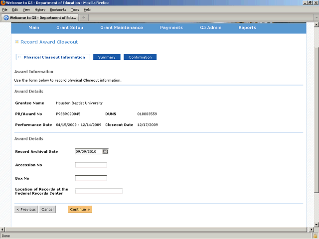Screen image of this step
