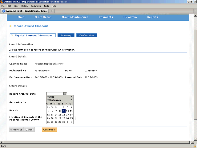 Screen image of this step