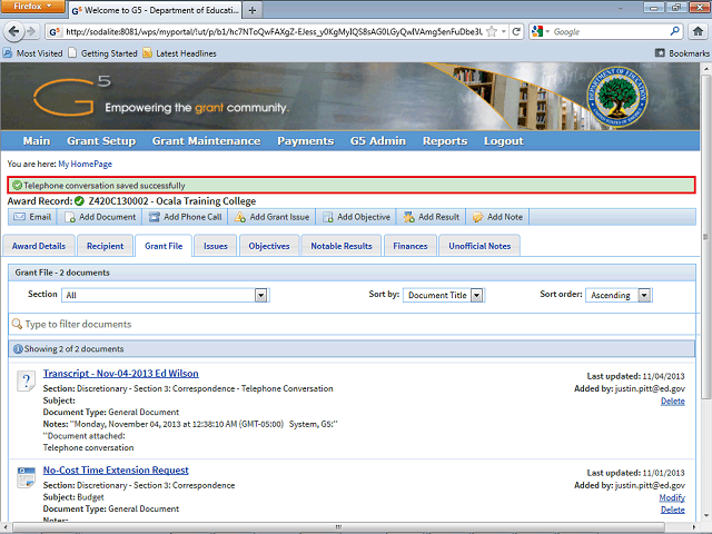 Screen image of this step
