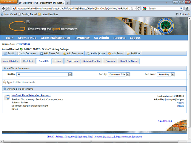 Screen image of this step