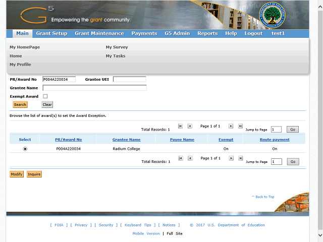 Screen image of this step