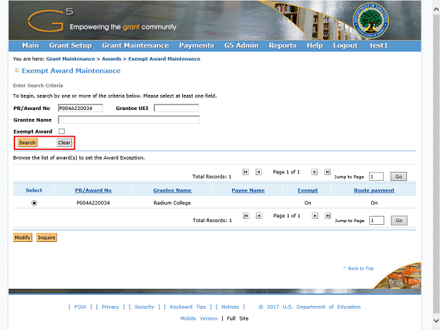 Screen image of this step