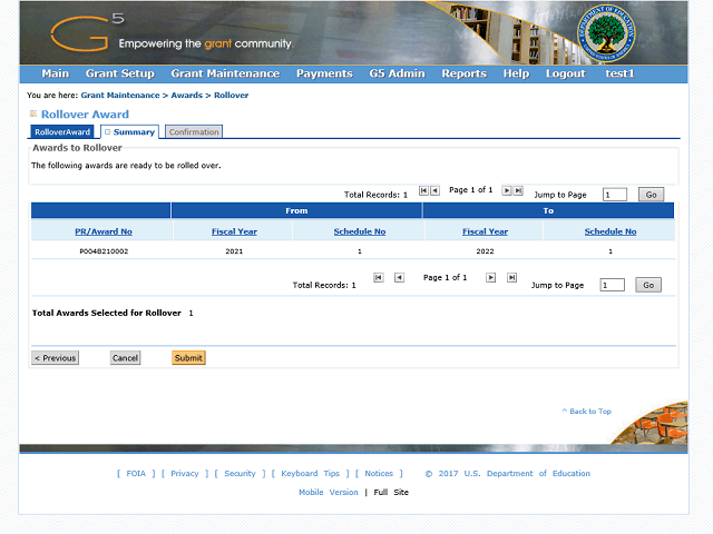 Screen image of this step