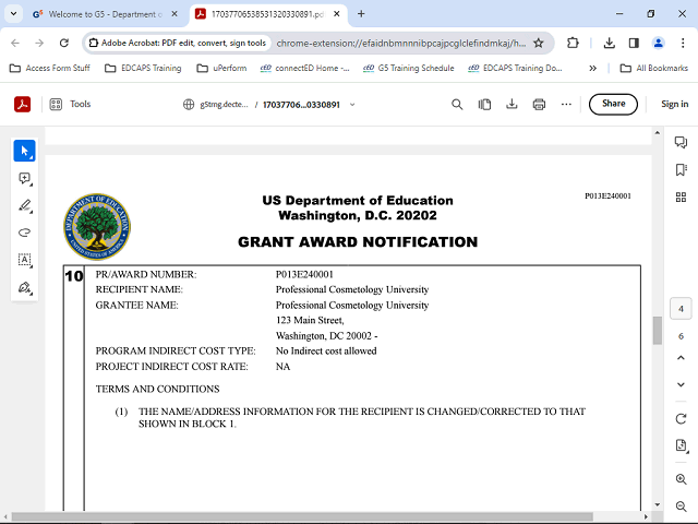 Screen image of this step