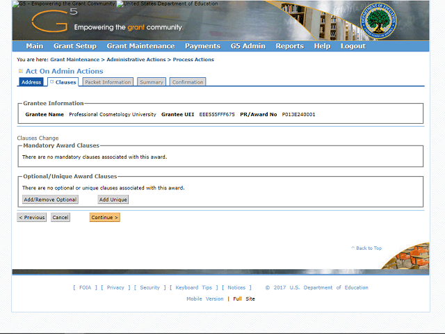 Screen image of this step