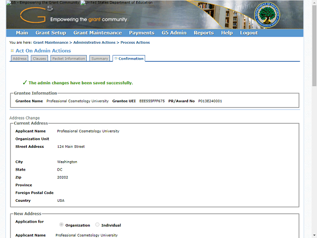 Screen image of this step