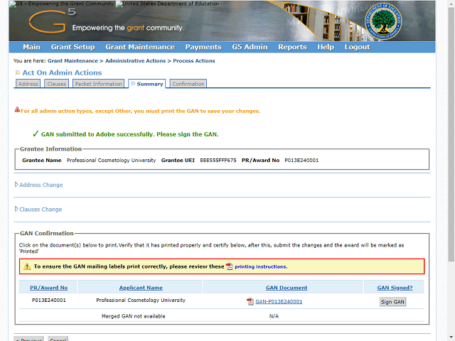Screen image of this step