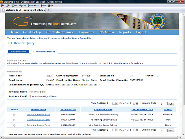 Screen image of this step