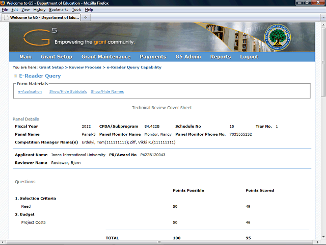 Screen image of this step