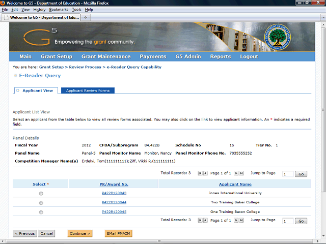 Screen image of this step