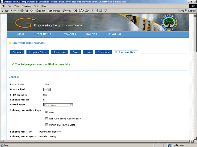 Screen image of this step