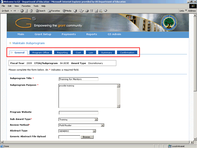 Screen image of this step