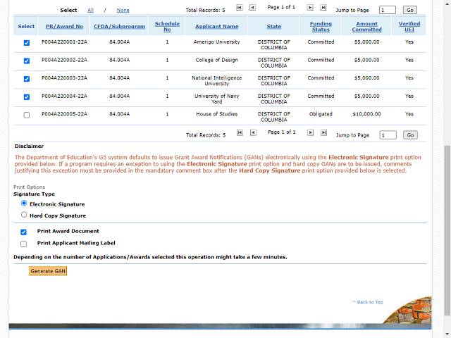 Screen image of this step