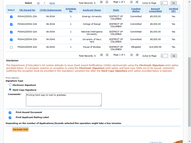 Screen image of this step