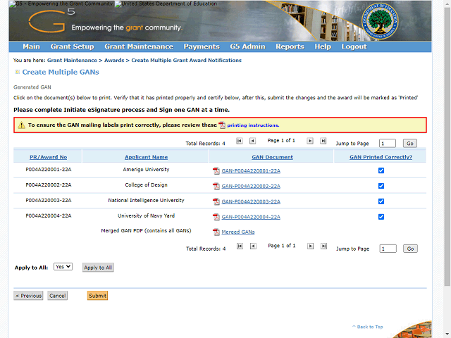 Screen image of this step