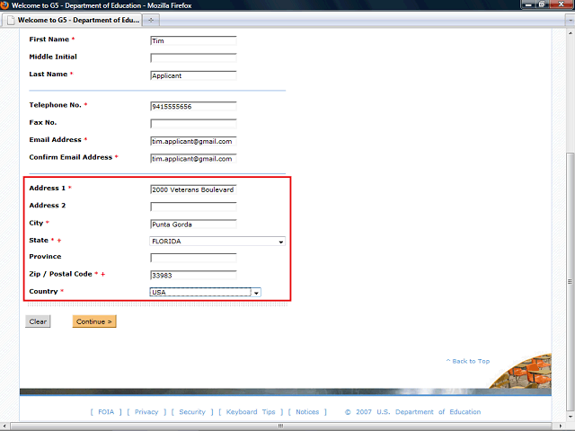 Screen image of this step