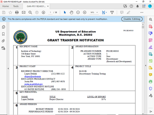 Screen image of this step