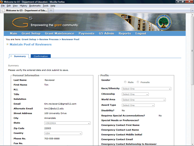 Screen image of this step