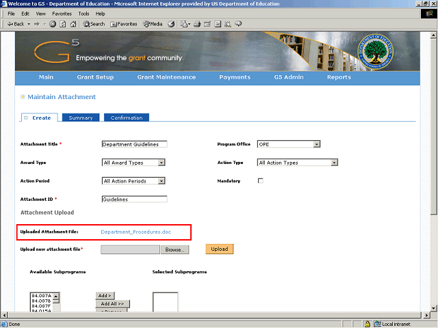 Screen image of this step