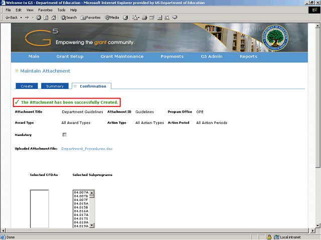 Screen image of this step