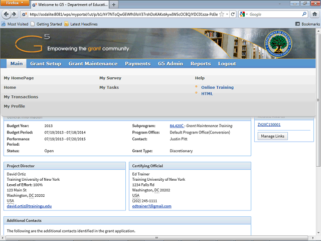 Screen image of this step