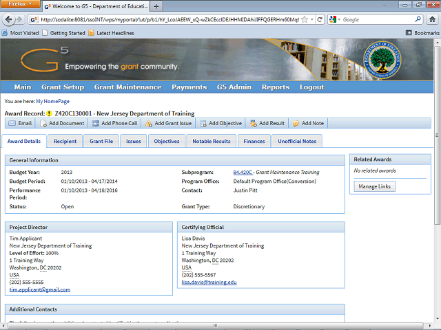 Screen image of this step