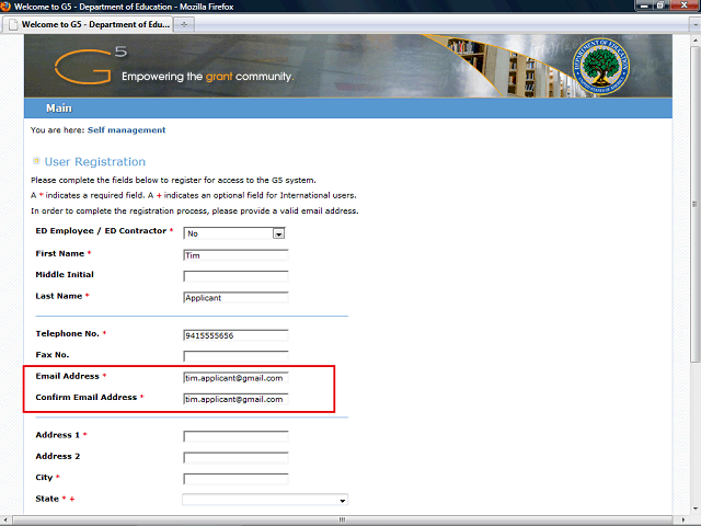 Screen image of this step